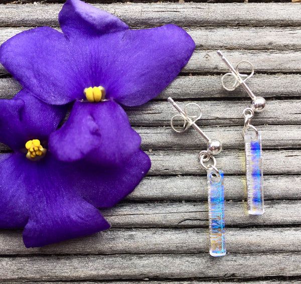 Rainbow stud earrings