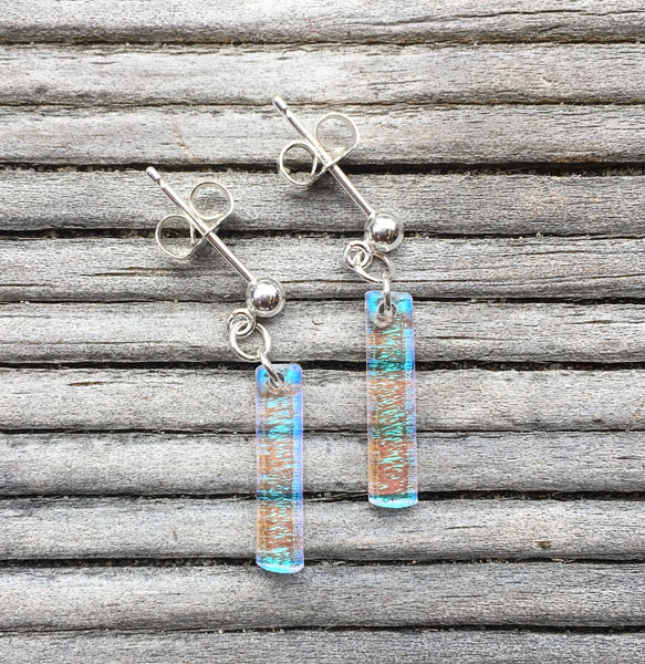 Rainbow stud earrings