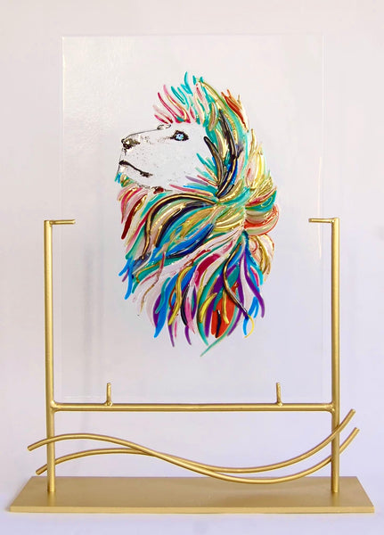 Glass fused animal